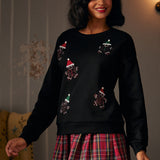 Whimsical Gingerbread Man Sweatshirt (Final Sale)