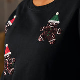 Whimsical Gingerbread Man Sweatshirt (Final Sale)