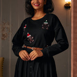 Whimsical Gingerbread Man Sweatshirt (Final Sale)