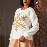 Winter's Whisper Snowflake Sweatshirt (Final Sale)