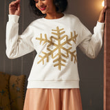 Winter's Whisper Snowflake Sweatshirt (Final Sale)