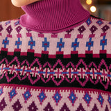 Nostalgic Knit Puff Shoulder Turtleneck (Final Sale)