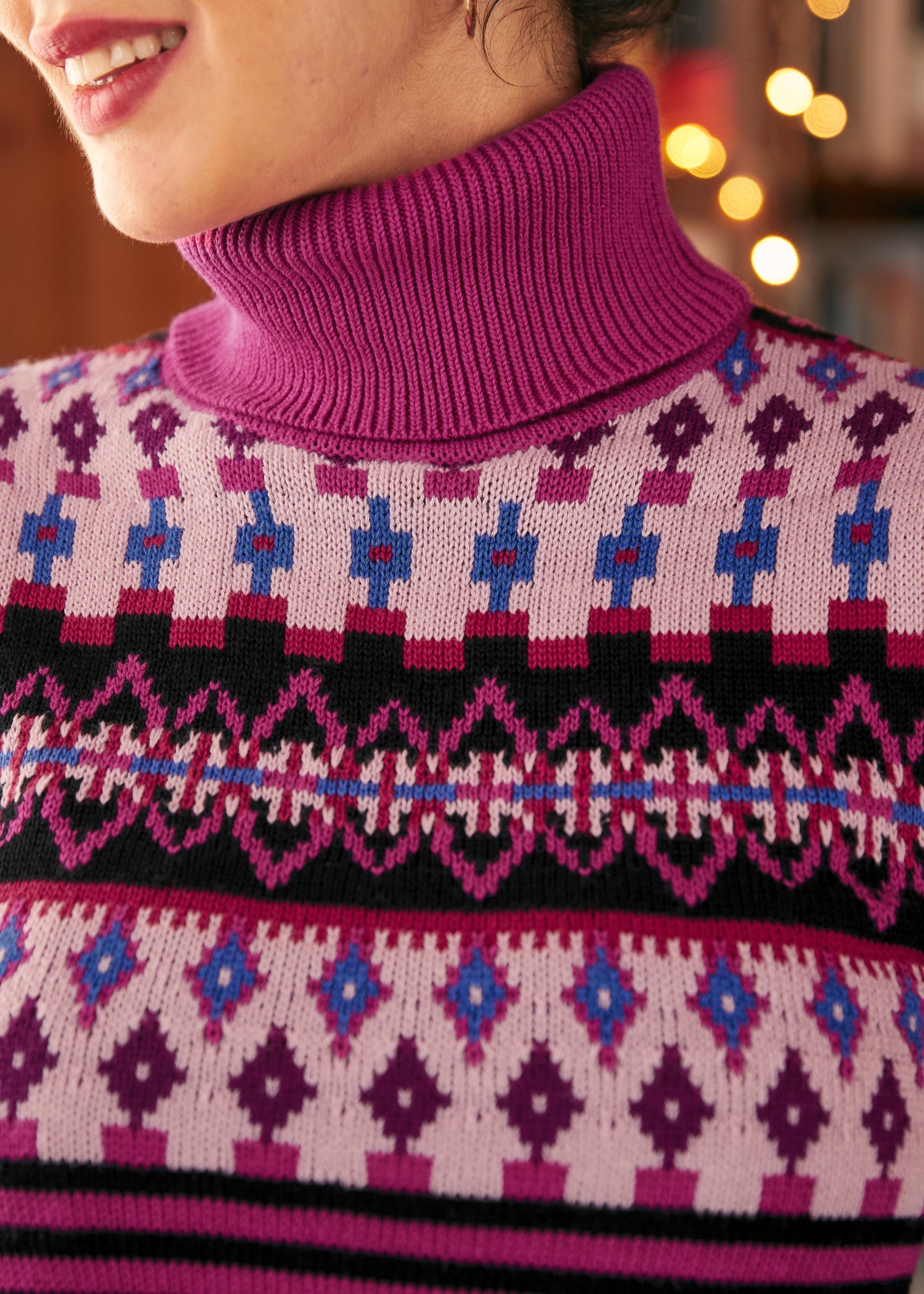 Nostalgic Knit Puff Shoulder Turtleneck (Final Sale)