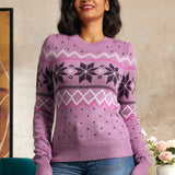 Whimsical Winter Puff Shoulder Sweater (Final Sale)