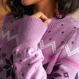 Whimsical Winter Puff Shoulder Sweater (Final Sale)