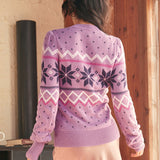 Whimsical Winter Puff Shoulder Sweater (Final Sale)