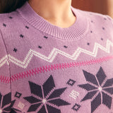 Whimsical Winter Puff Shoulder Sweater (Final Sale)