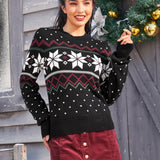 Whimsical Winter Puff Shoulder Sweater (Final Sale)