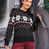 Whimsical Winter Puff Shoulder Sweater (Final Sale)