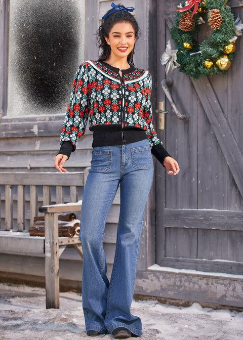 Timeless Tapestry Jacquard Cardigan
