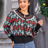 Timeless Tapestry Jacquard Cardigan
