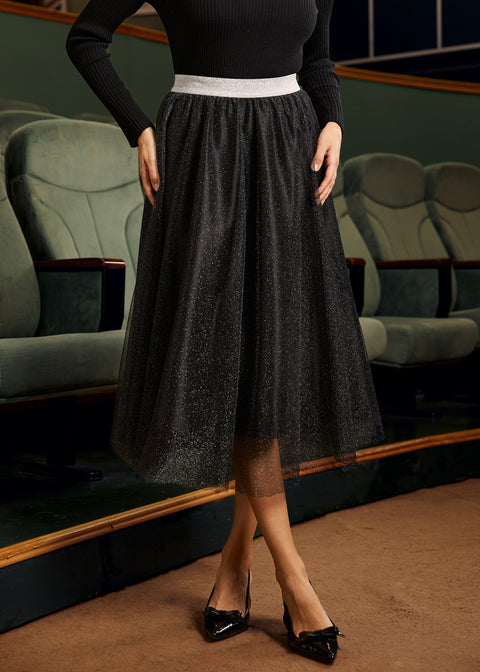 Time Capsule Tulle Midi Skirt