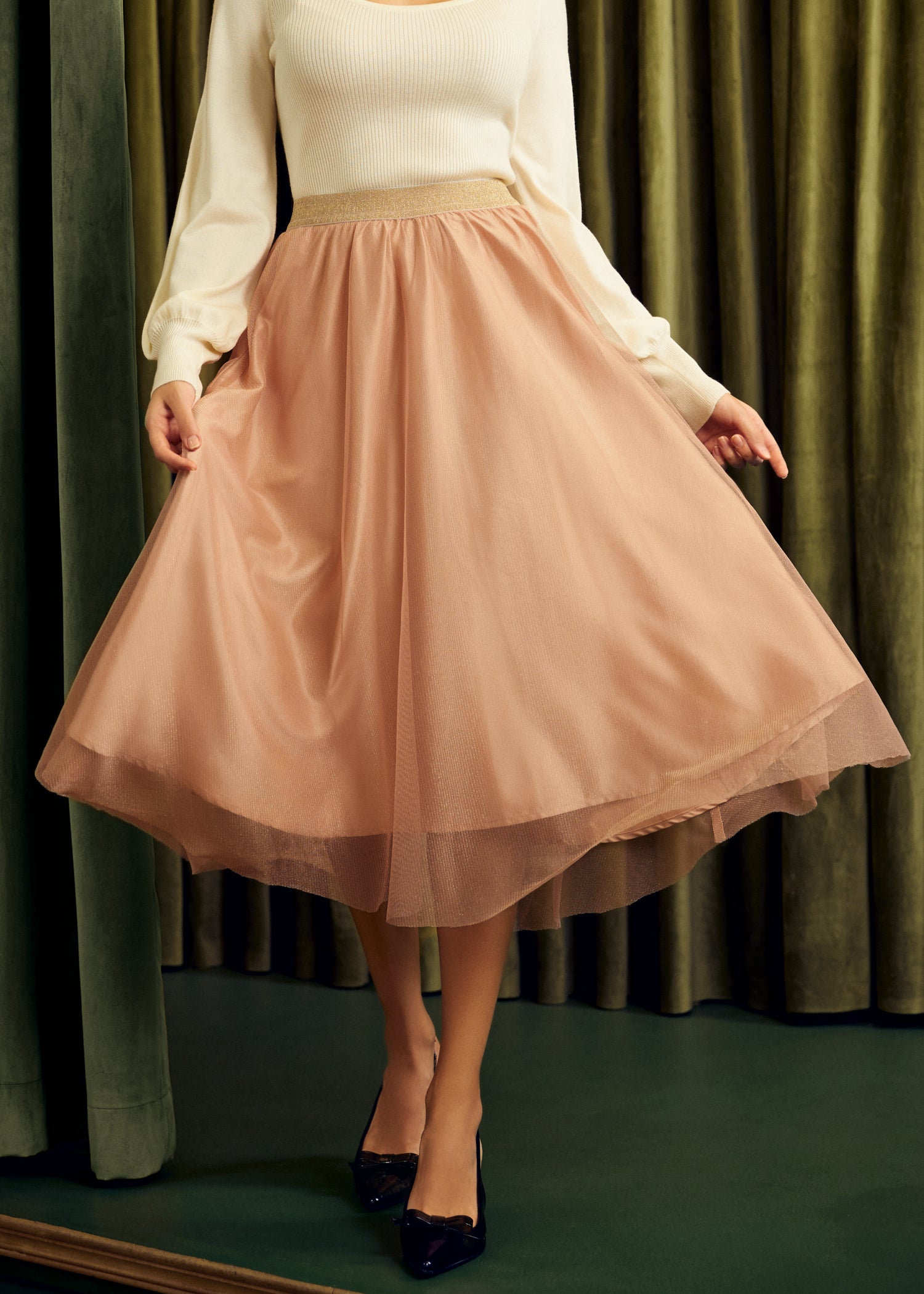 Time Capsule Tulle Midi Skirt (Final Sale)