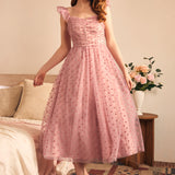 Midsummer Flutter Fit & Flare Dress