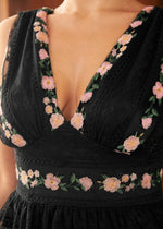 Enchanted Evening V-Neck Maxi Dress