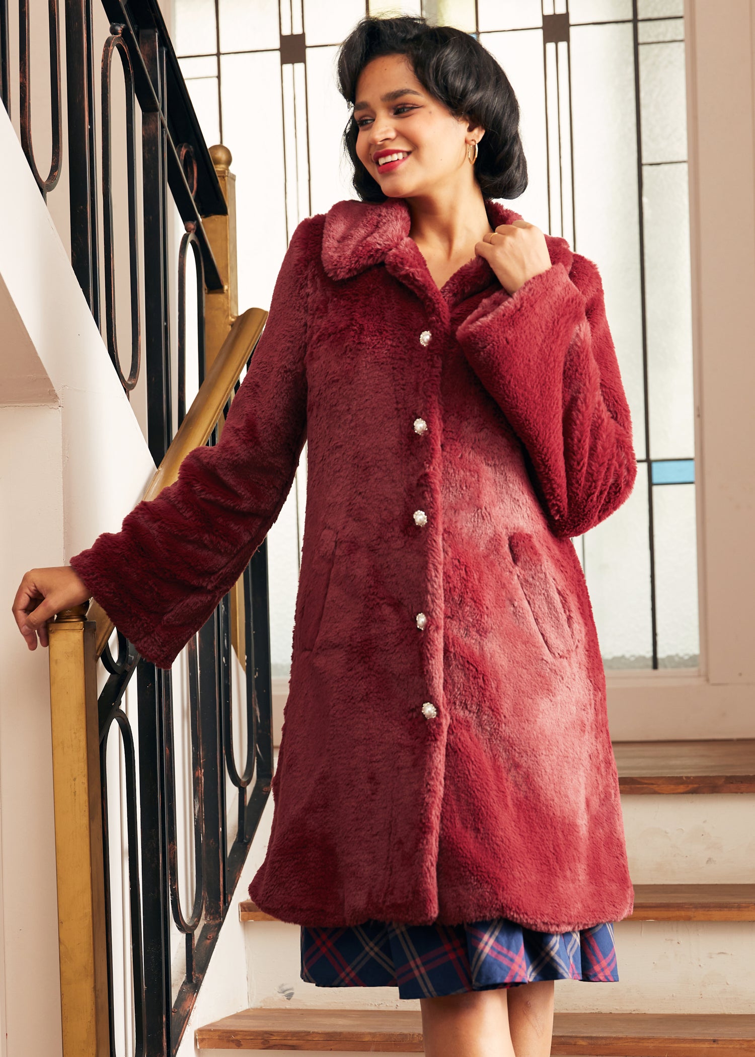 Retro Glam Swing Fur Coat (Final Sale)