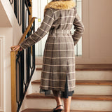Elegance Reimagined Fur Trim Coat
