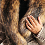 Elegance Reimagined Fur Trim Coat
