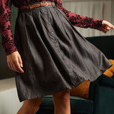 Bookstore's Best Chambray A-Line Skirt (Final Sale)