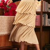 Vintage Tales Tiered Midi Skirt