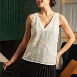Classic Cutie Double V-Neck Sequin Tank Top (Final Sale)