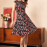 Eclipse Elegance Fit & Flare Dress (Final Sale)
