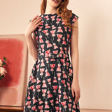 Eclipse Elegance Fit & Flare Dress (Final Sale)