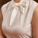 Retro Rendezvous Tie-Neck Top (Final Sale)