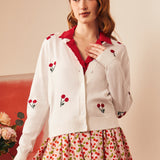 Cherry on Top Crew Neck Cardigan
