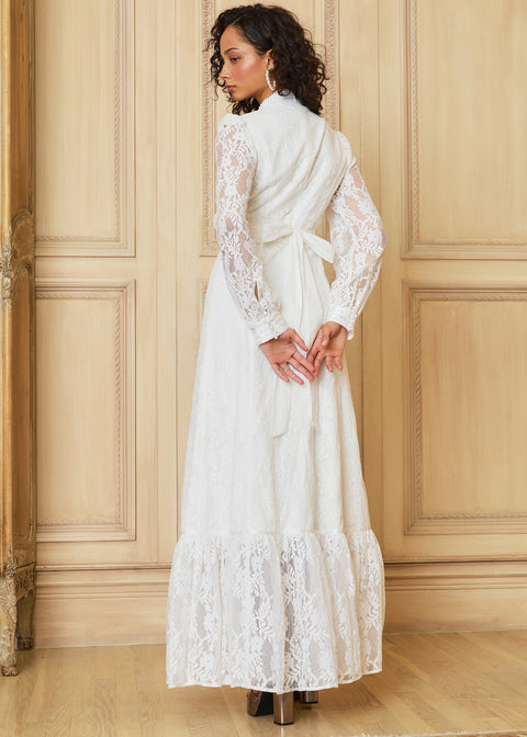 GUNNE SAX for ModCloth Beth Lace Corselette Maxi Dress