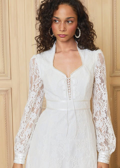 GUNNE SAX for ModCloth Beth Lace Corselette Maxi Dress