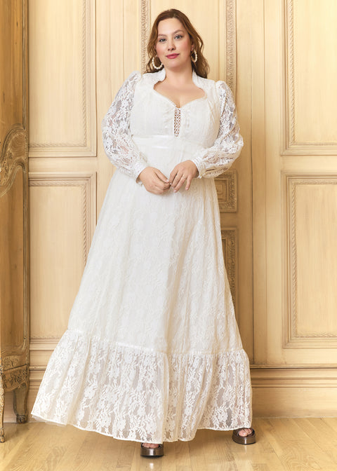 GUNNE SAX for ModCloth Beth Lace Corselette Maxi Dress