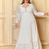 GUNNE SAX for ModCloth Beth Lace Corselette Maxi Dress