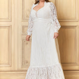 GUNNE SAX for ModCloth Beth Lace Corselette Maxi Dress