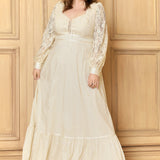GUNNE SAX for ModCloth Jacqueline High Collar Maxi Dress