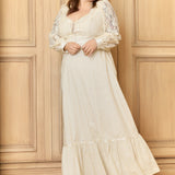 GUNNE SAX for ModCloth Jacqueline High Collar Maxi Dress