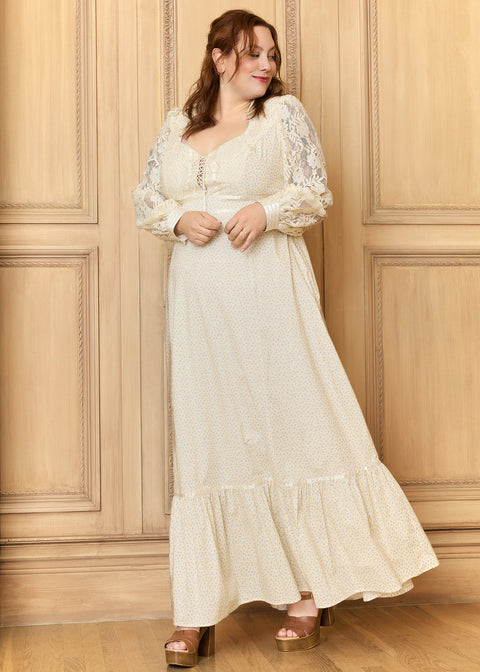 GUNNE SAX for ModCloth Jacqueline High Collar Maxi Dress