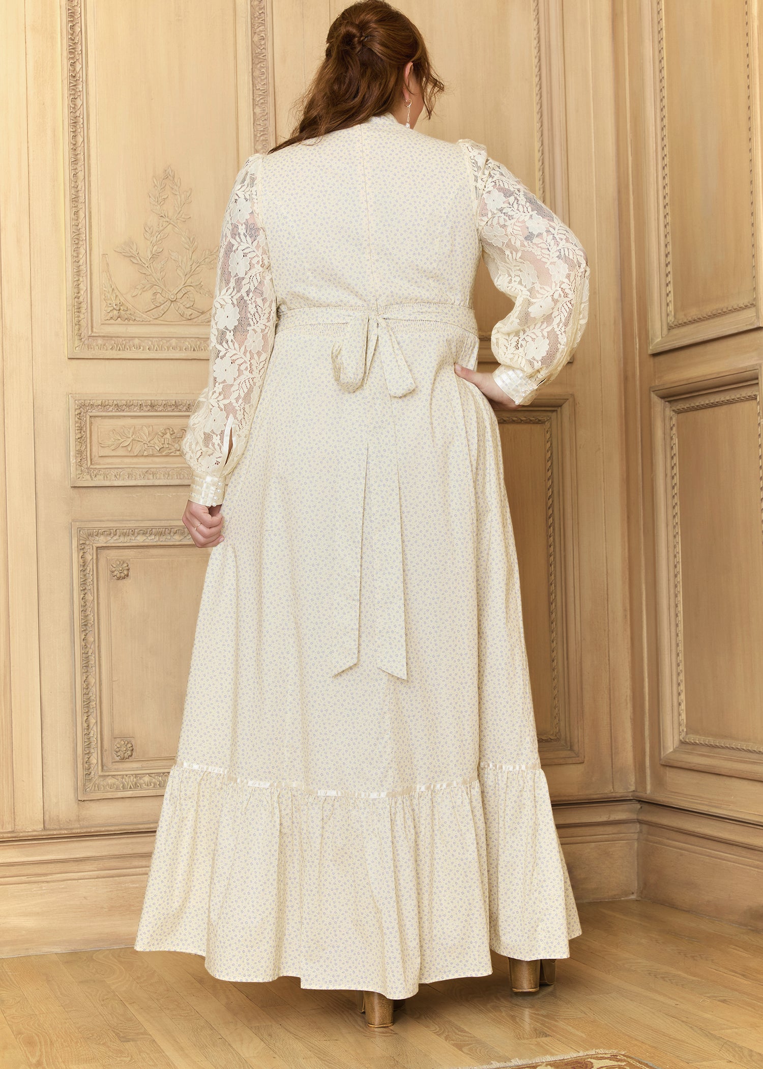 GUNNE SAX for ModCloth Jacqueline High Collar Maxi Dress