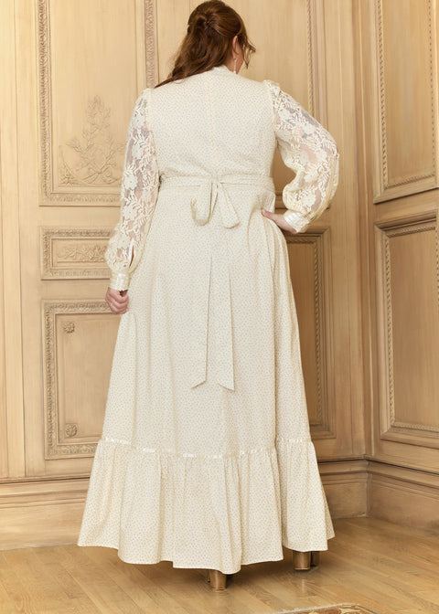 modern gunne sax dress GUNNE SAX for ModCloth Carol Hooded Dress Whispering Petals XL