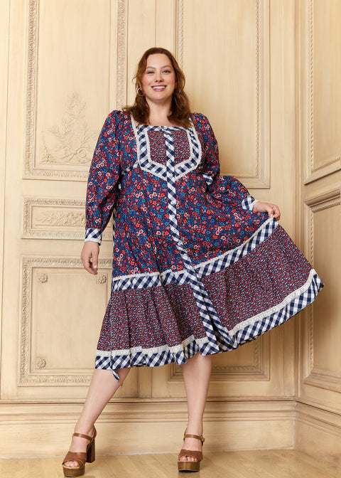 gunne sax midi dress GUNNE SAX for ModCloth Veronica Midi Dress Circe's Crown XS