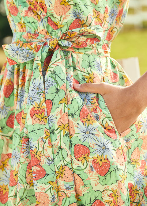 Instant Energy Faux-Wrap Dress in Fruit Punch, Size 1X Instant Energy Faux-Wrap Dress in Fruit Punch, Size 1X