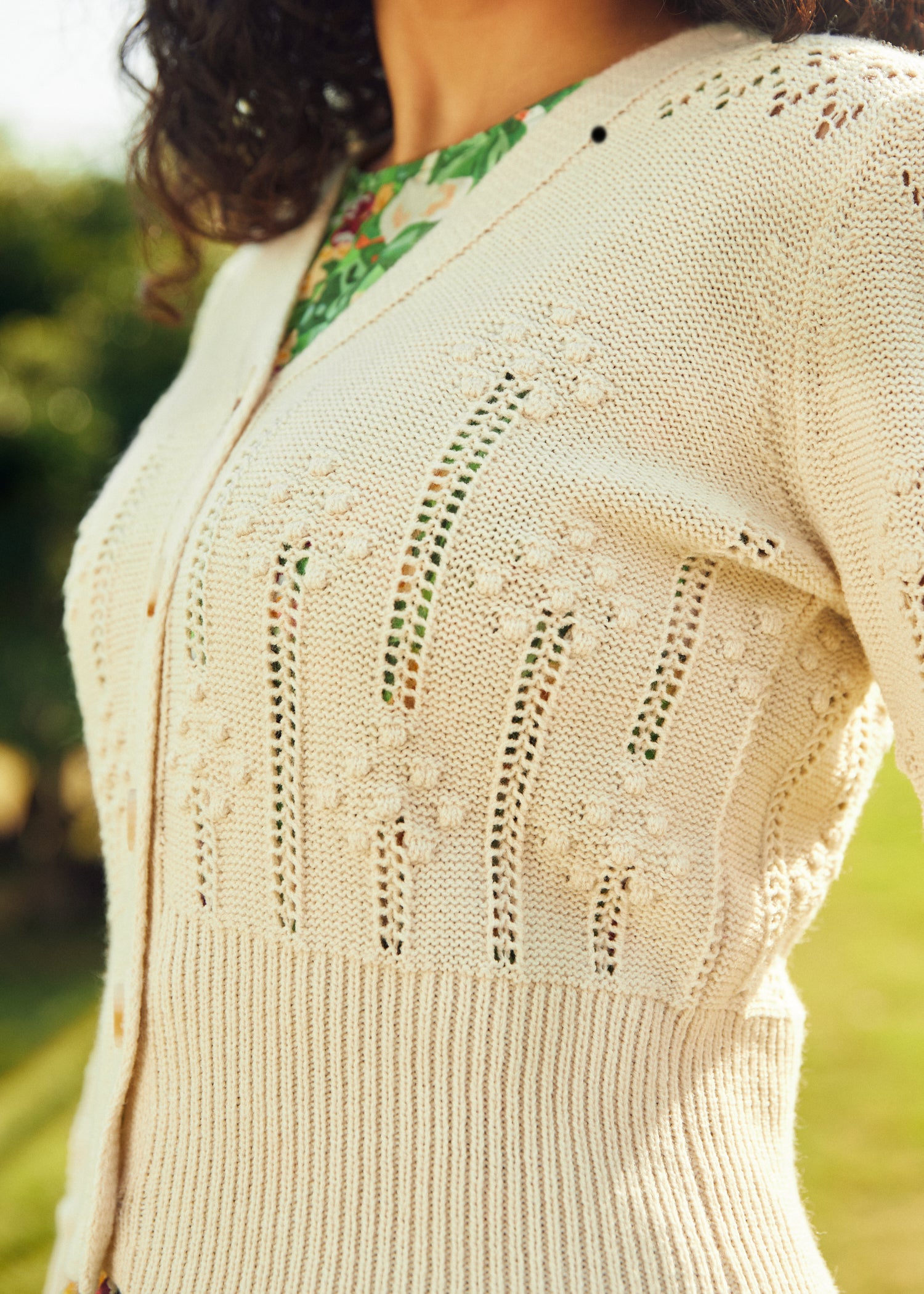 Picnic in the Park V-Neck Cardigan (Final Sale)