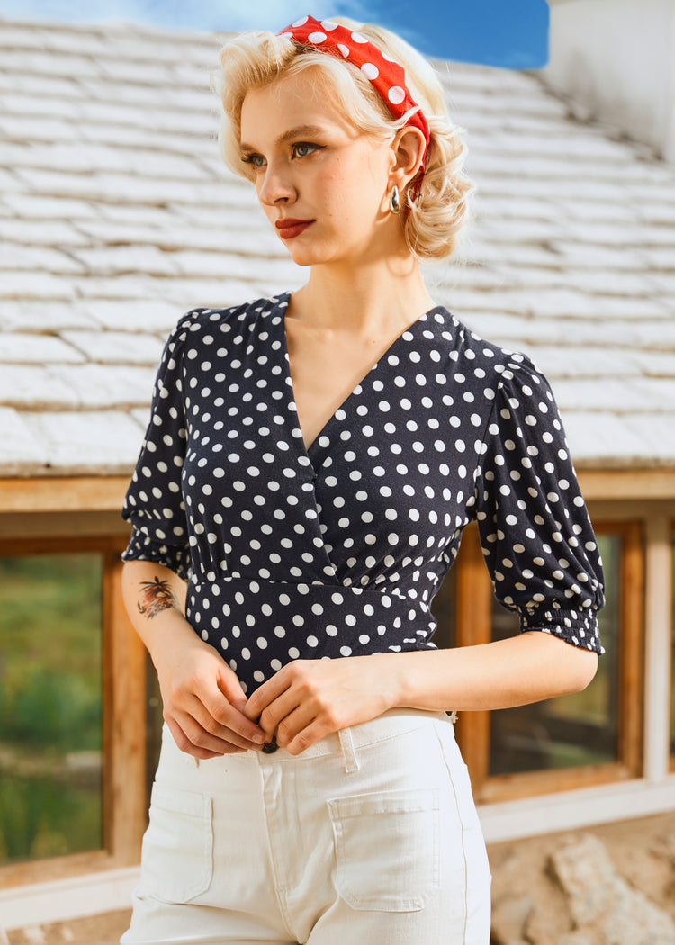 Puff & Grace Wrap Top