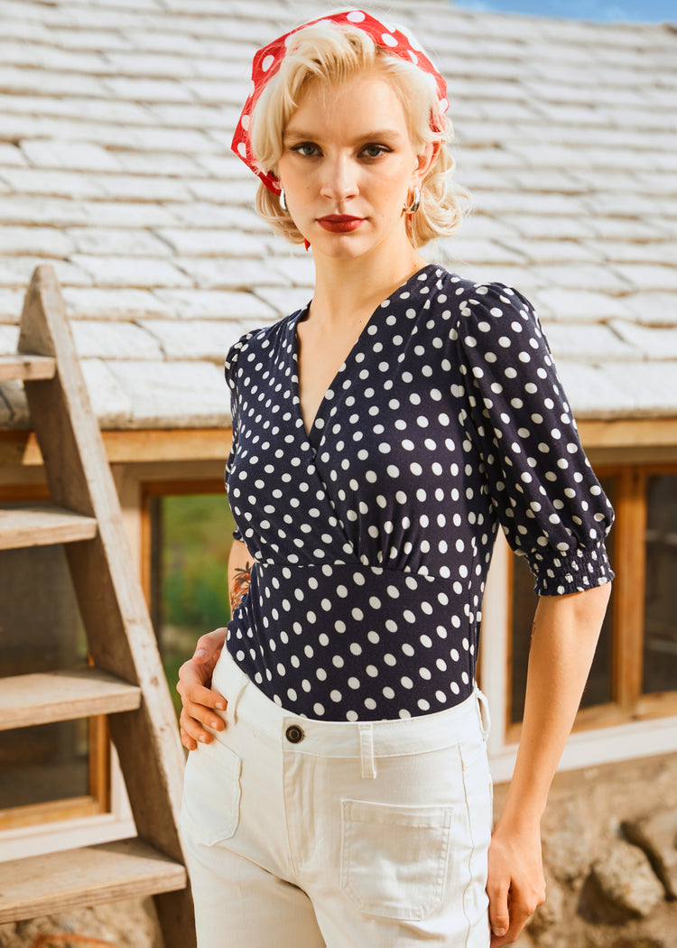 Puff & Grace Wrap Top