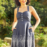 Into the Secret Garden Cross Back Dress (Final Sale)