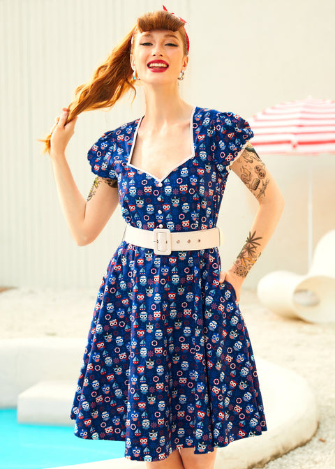 Drive In Delight Fit & Flare Dress ModCloth Drive In Delight Fit & Flare Dress ModCloth