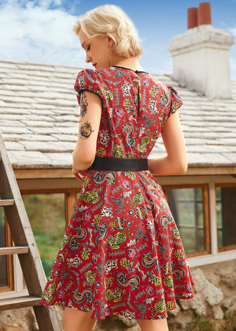 Drive In Delight Fit & Flare Dress ModCloth Drive In Delight Fit & Flare Dress ModCloth