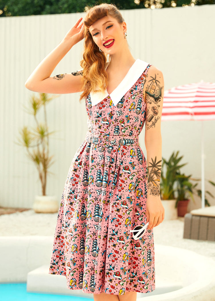 Find Me in Palm Springs Fit & Flare Dress