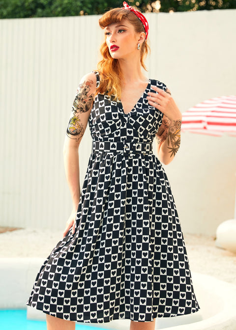 ModCloth Hopeless Romantic Fit & Flare Dress in Queen Of Hearts, Size XS ModCloth Hopeless Romantic Fit & Flare Dress in Queen Of Hearts, Size XS