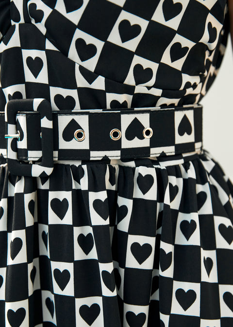 ModCloth Hopeless Romantic Fit & Flare Dress in Queen Of Hearts, Size XS ModCloth Hopeless Romantic Fit & Flare Dress in Queen Of Hearts, Size XS